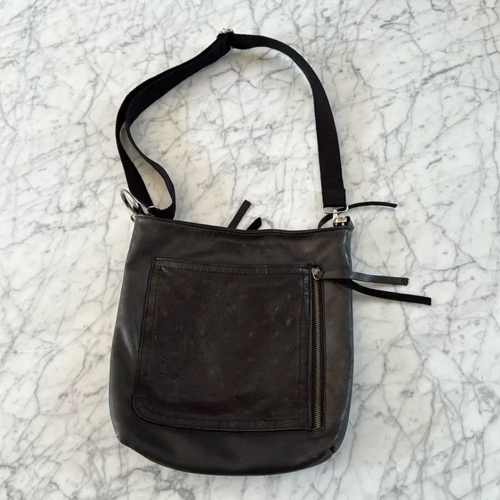 Carla Mancini Emma Stud Bag Purse Black Leather